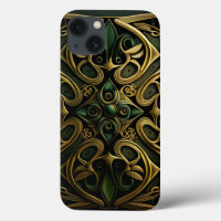 Motif de décoration en bronze vert