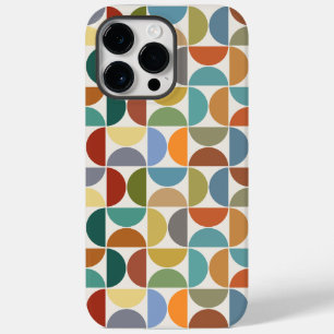 Coque Pour Pour iPhone 14 Pro Max Motif de demi-cercles MCM couleur sur crème