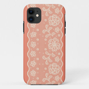 Coque Case-Mate Pour iPhone Motif de dentelle, cru 4 de fleur