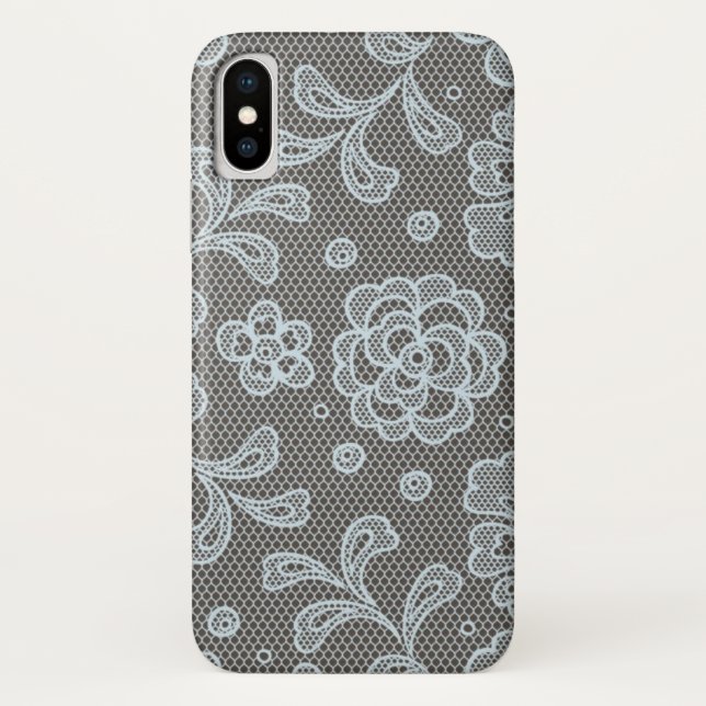 Coques Case-Mate iPhone Motif de dentelle, cru 6 de fleur (Dos)