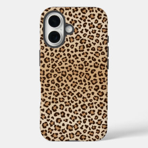 Coques iPhone 16 Motif de design imprimé léopard exotique
