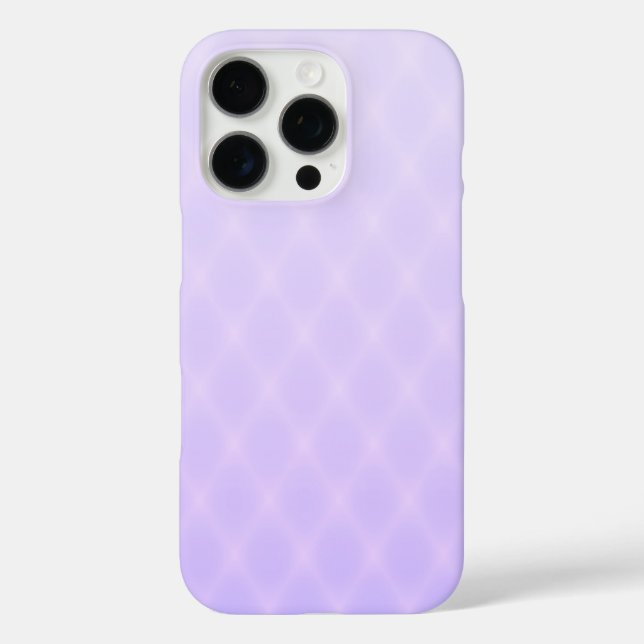 Coques Case-Mate iPhone Motif de diamant violet clair (Verso)