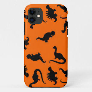 Case-Mate iPhone Case Motif de dinosaure mignon sur orange