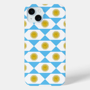 Coque iPhone 15 Mini motif de drapeau argentin