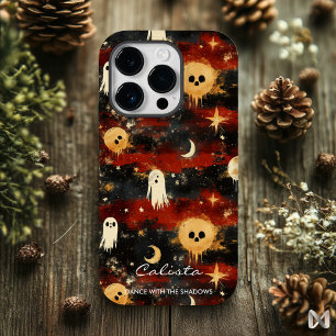 Coque Pour iPhone 14 Pro Motif de fantôme ludique pour Halloween avec citat