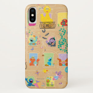 Case-Mate iPhone Case Motif de fenêtres d'appartement de Rue Sesame
