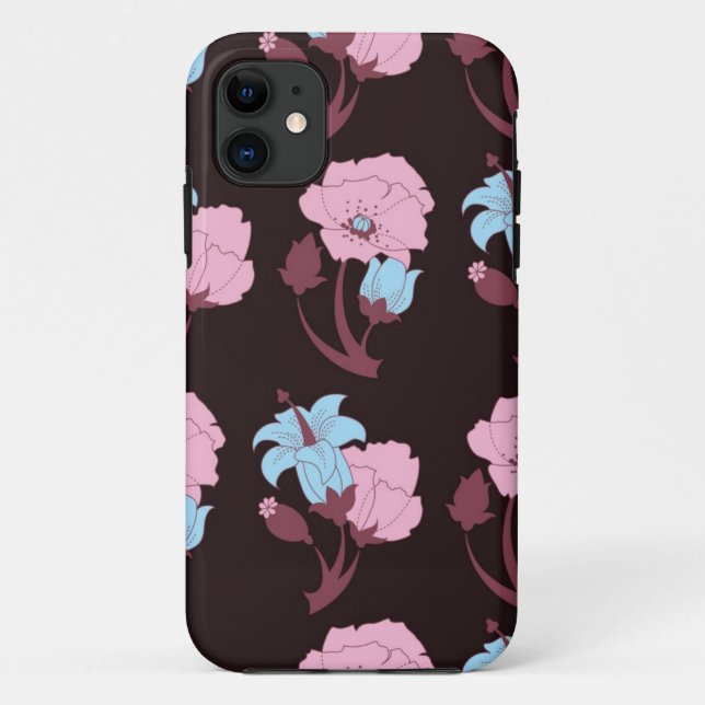 Coques Case-Mate iPhone Motif de fleurs (Dos)