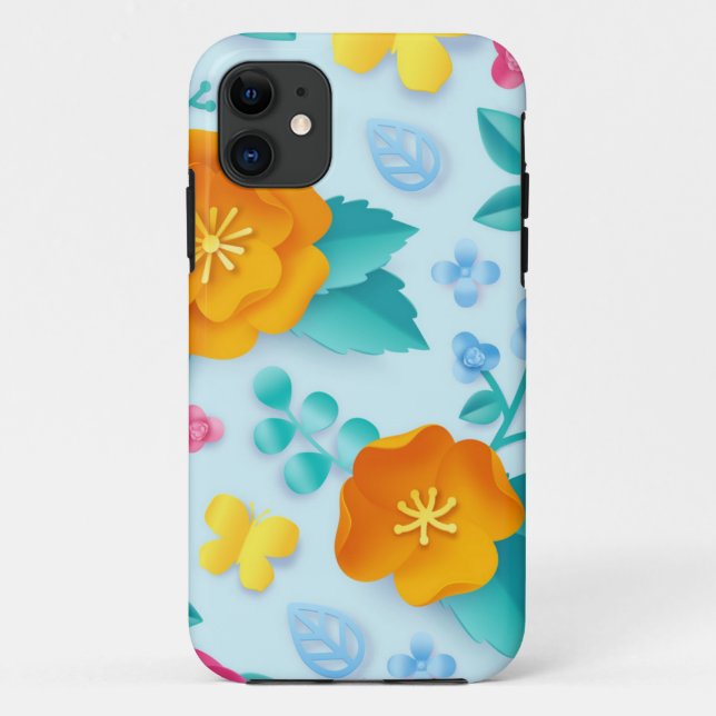 Coques Case-Mate iPhone Motif de fleurs (Dos)