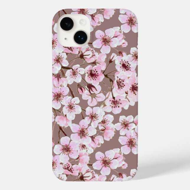 Coques Case-Mate iPhone Motif de fleurs de cerisiers (Verso)