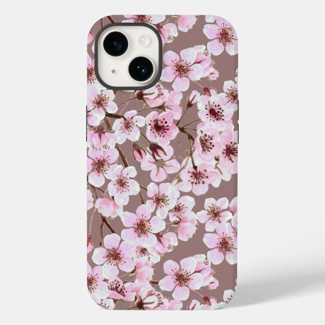 Coques Case-Mate iPhone Motif de fleurs de cerisiers (Verso)