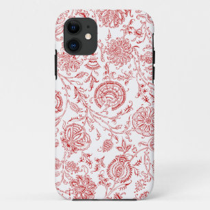Etui iPhone Case-Mate Motif de fleurs rouges et blanches