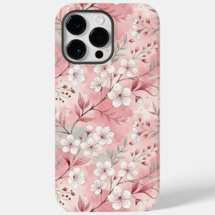 Coque Pour Pour iPhone 14 Pro Max Motif de fleurs Sakura rose