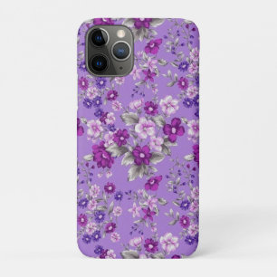 Case-Mate iPhone Case Motif de fleurs violettes