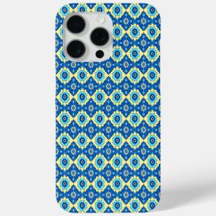 Coque iPhone 15 Pro Max Motif de floraison géométrique rétro