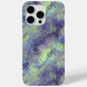 Coque iPhone 15 Pro Max Motif de fluides bleu tanzanite