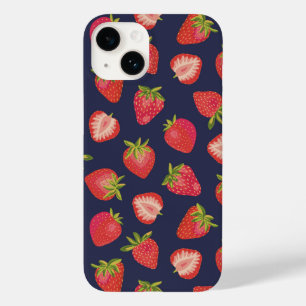 Coque Pour iPhone 14 Motif de fraise d'été