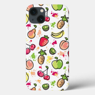 iPhone 13 Case motif de fruits à main