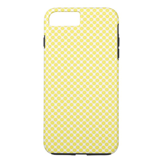 Coques Case-Mate iPhone Motif de fruits de citron jaune (Dos)