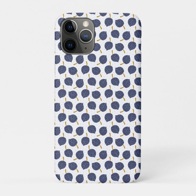 Coques Case-Mate iPhone Motif de fruits de la bombe Abstraite bleue marine (Dos)
