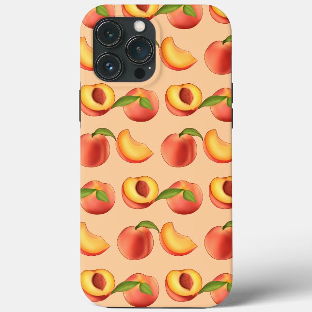 Coques Case-Mate iPhone Motif de fruits de pêche (Verso)