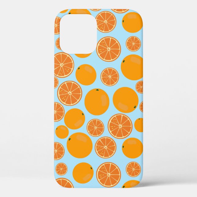 Coques Case-Mate iPhone Motif de fruits orange (Verso)