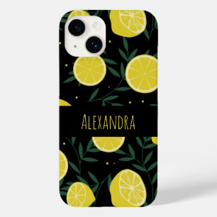 Coque Pour iPhone 14 Motif de fruits personnalisés sombres modernes pou