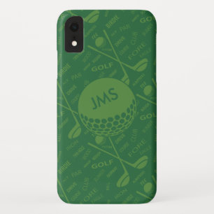Case-Mate iPhone Case Motif de Golfeur subtil monogramme
