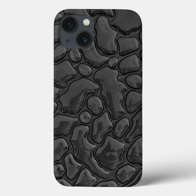 Coques Case-Mate iPhone Motif de goutte d'eau naturelle foncée (Verso)