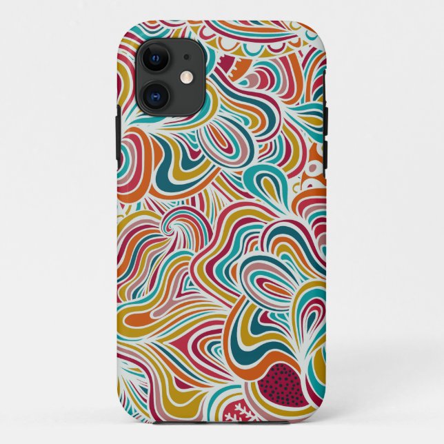Coques Case-Mate iPhone Motif de gribouillage (Dos)