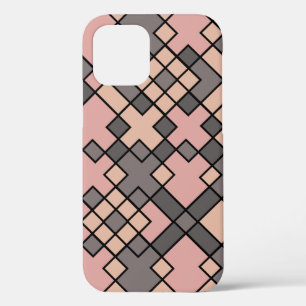 Case-Mate iPhone Case Motif de grilles noir Pinka et violet
