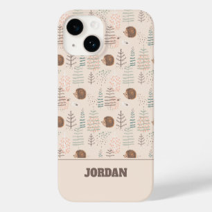 Coque Pour iPhone 14 Motif de hérisson de bois mignon
