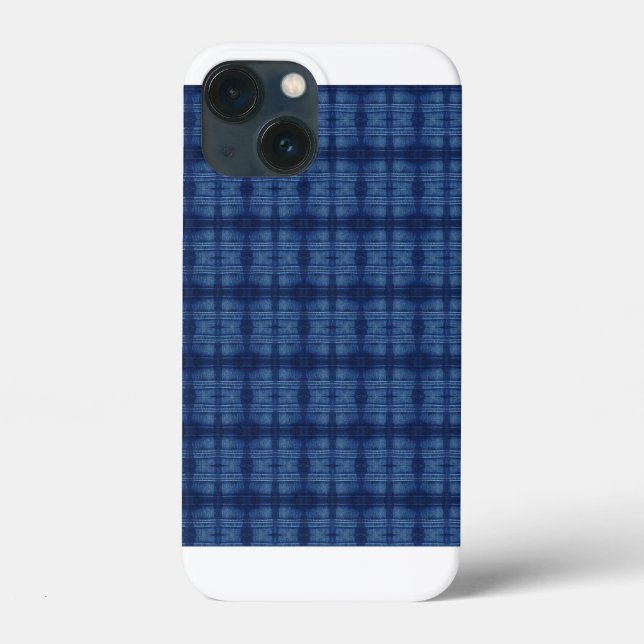 Coques Case-Mate iPhone motif de jeans bleu (Verso)