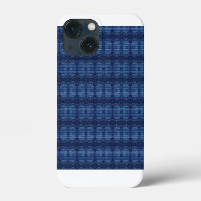 Coques Case-Mate iPhone motif de jeans bleu (Verso)