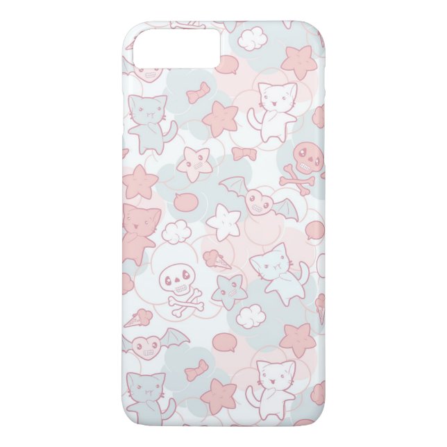 Coques Case-Mate iPhone motif de kawaii avec le griffonnage (Dos)