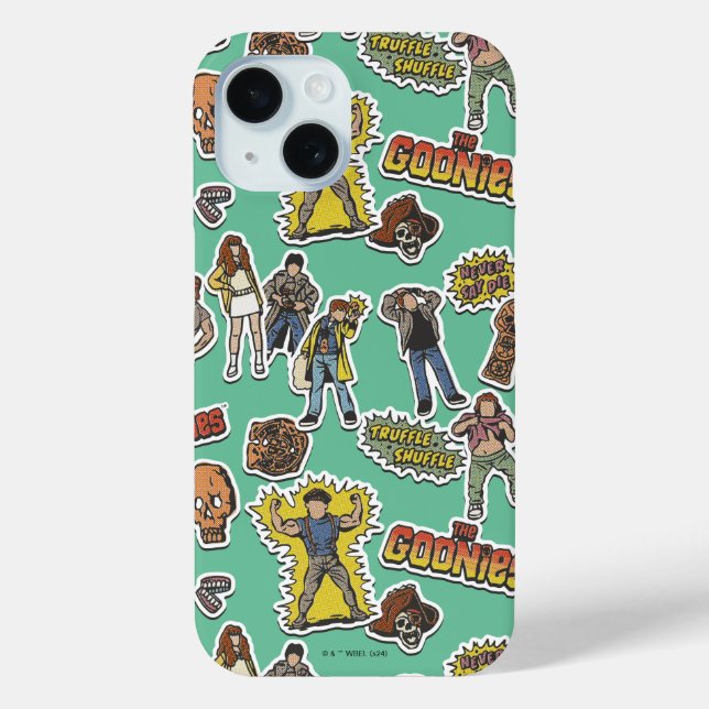 Coques Case-Mate iPhone Motif de l'autocollant rétro Goonies (Verso)