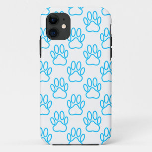 Etui iPhone Case-Mate Motif de l'Empreinte de patte Blue Neon Dog