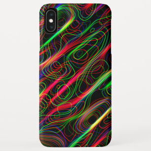 Case-Mate iPhone Case Motif de ligne courbe multicolore Neon -COOL