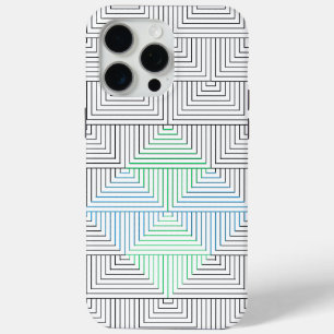 Coque iPhone 15 Pro Max Motif de lignes diagonales GB 01.w