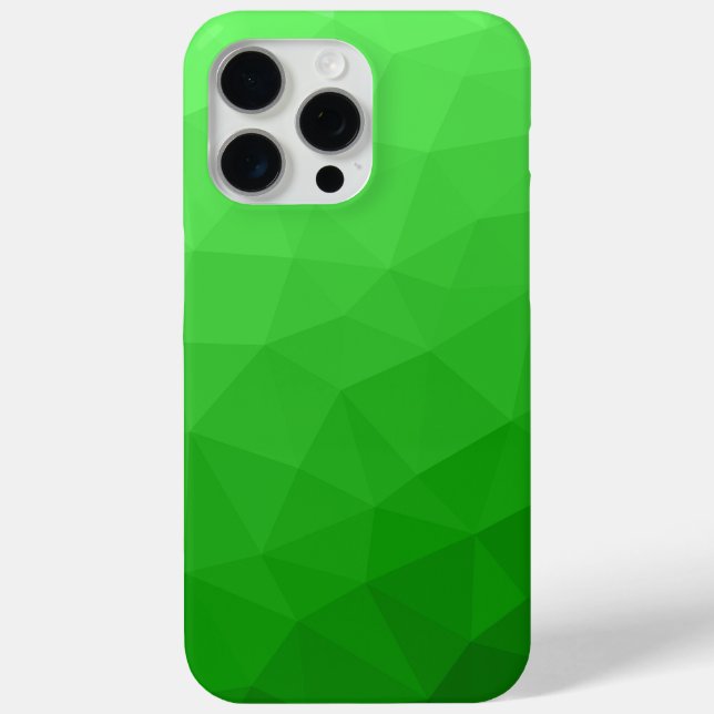 Coques Case-Mate iPhone Motif de maillage géométrique vert pâle et ombragé (Verso)