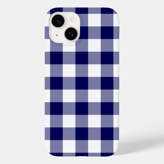 Coques Case-Mate iPhone Motif de marine et de En vichy blanc (Verso)