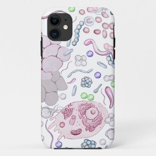 Coques Case-Mate iPhone Motif de microbiologie (Dos)