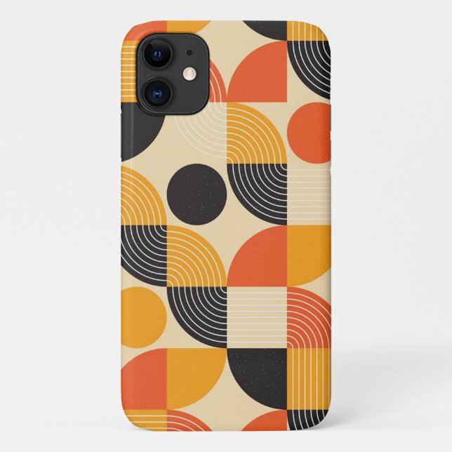 Coques Case-Mate iPhone Motif de mosaïque géométrique (Dos)