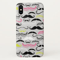 Motif de moustache, rétro style