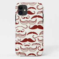 Motif de moustache, rétro style 3