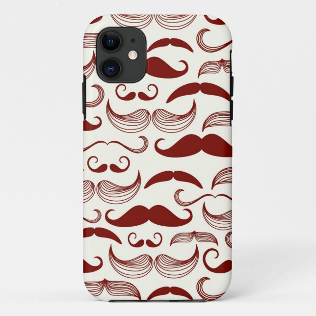 Coques Case-Mate iPhone Motif de moustache, rétro style 3 (Dos)