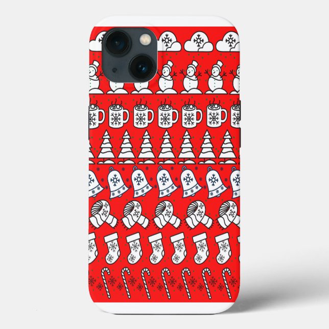 Coques Case-Mate iPhone Motif de Noël (Verso)