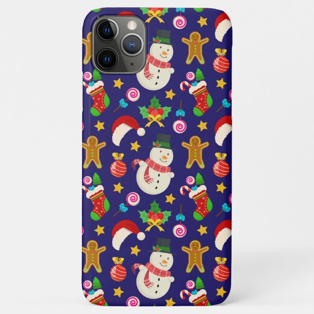 Coques Case-Mate iPhone Motif de Noël des Fêtes (Dos)