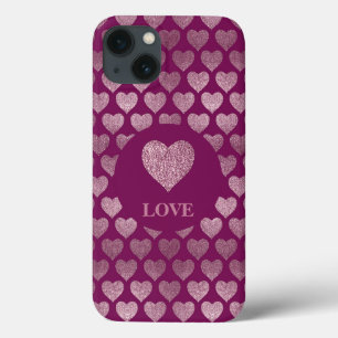Case-Mate iPhone Case MOTIF de Parties scintillant LOVE Hearts