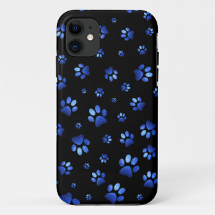 Case-Mate iPhone Case Motif de patte de chien de parties scintillant ble