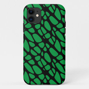 Case-Mate iPhone Case Motif de peau Abstraite noire verte